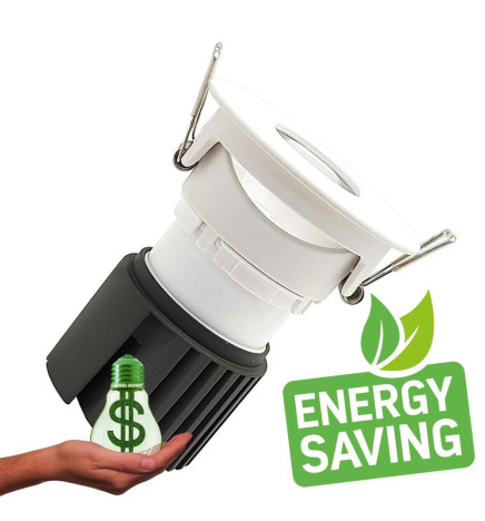 LED Downlight 15W - Schwenkbar - TECHNISCHES WEISS - CRI+92 - UGR13