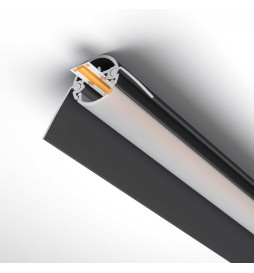 Lineaarinen lamppu - riipus - VIENA MUSTA - 0,5 m - 1 m - 1,5 m - 2 m - IP20