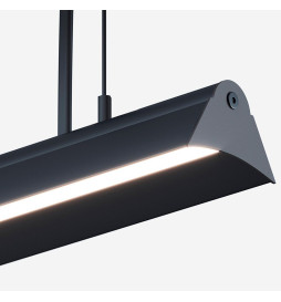 Lineær lampe - vedhæng - VIENA SORT - 0,5 m - 1 m - 1,5 m - 2 m - IP20