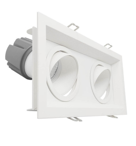 LED Downlight - 30W - Justerbar -  HVID Dobbelt - CRI+92 - UGR13