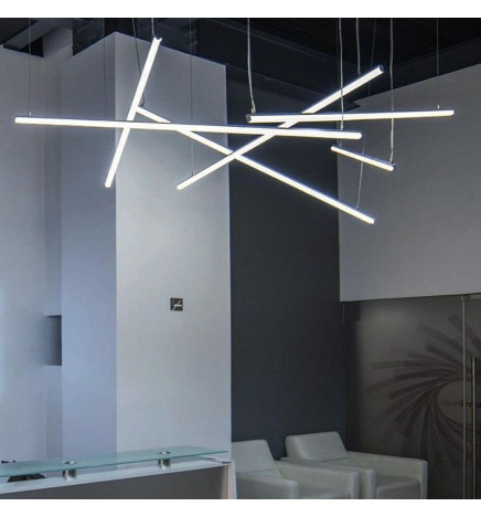 Lineær lampe - anheng - OSLO DOBBELT - 0,72m - 1,28m - 1,84m - IP20