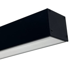 Aluminum Profile- Black - POSTDAM - UGR17 Micro Prism Diffuser -2 Meters - Batten + Pendant