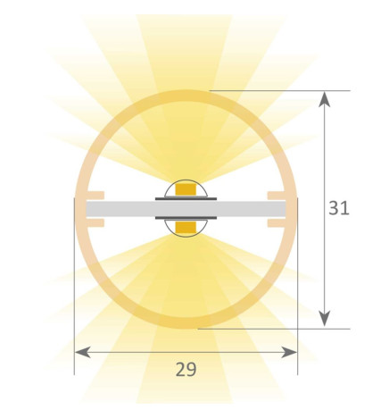 Linear Lamp Pendant - OSLO DOUBLE - 0.72m - 1.28m - 1.84m - IP20