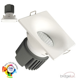 LED Downlight - 15W - HVID - KVADRATISK - SKY - CRI+92 - UGR13