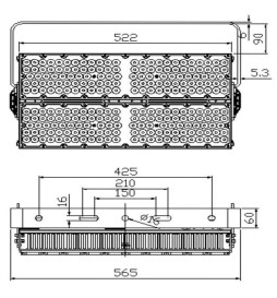LED-Strålkastare 600W PHILIPS Xitanium - CORELMAX- 220Lm/W- CLASS A