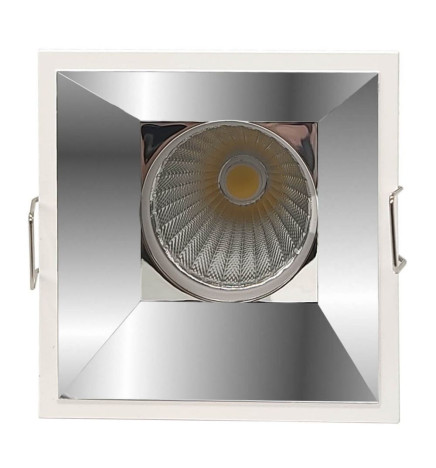 Encastré LED 15W - CHROME - CARRÉ -  IRC+92 - UGR13