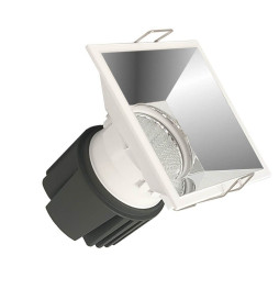 15W LED Downlight -  CHROME - SQUARE - CRI+92 - UGR13