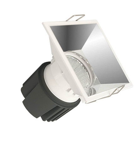 LED Downlight 15W - CHROM -  QUADRATISCH - CRI+92 - UGR13