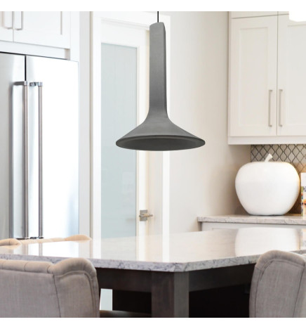 Pendant Lamp - Circular - DARK - Concrete - for E14