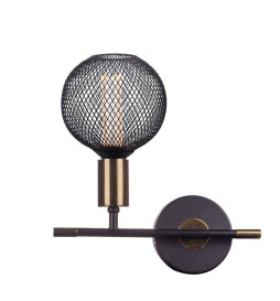 LED-lamppu - Moderni Musta Metalli - 4W - E27 - G125 - Himmentävä