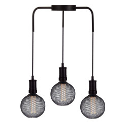 Ampoule LED - Métal moderne noir - 4W - E27 - G125 - Dimmable