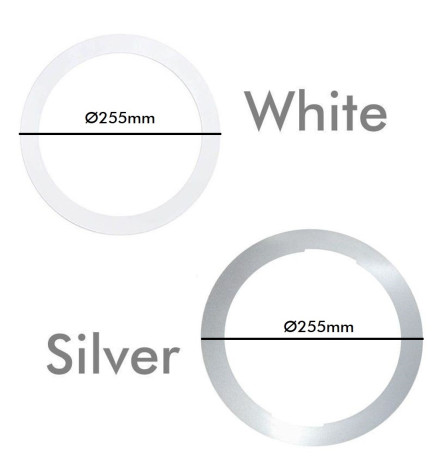 Supplementary White Hoop Cover for Downlight