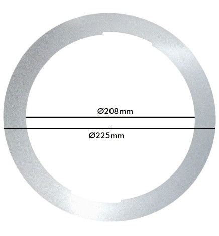 Cache-cercle blanc supplémentaire pour Downlight