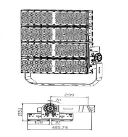 Projetor LED 1200W PHILIPS Xitanium - CORE MAX- 210Lm/W - CLASSE A