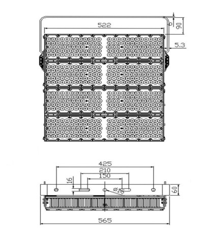 LED-Strålkastare 1200W PHILIPS Xitanium - CORE MAX- 220Lm/W- CLASS A