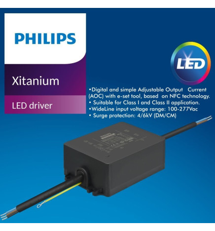 LED-driver - Philips - Programmerbar - XITANIUM Essential - Xi EP 65W - för LED-armaturer upp till 65W
