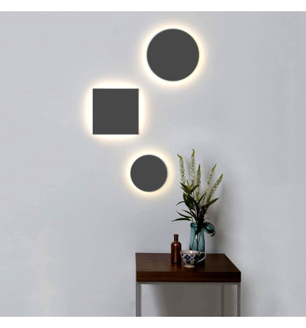 LED-vägglampa 8W ARTEMISA Vit - Svart