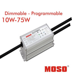 Driver Ddæmpbar programmerbar - MOSO X6-075M - Ddæmpbar programmerbar  til LED-armaturer op til 75W - 5 års garanti