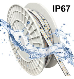 Ruban LED 220V | 120xLED/m | 20m | SMD2835 | 1450Lm/M | 14W/M | IP67 | Corte cada 10cm