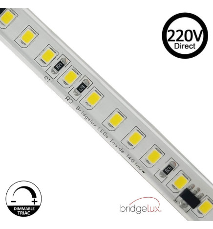 LED Strip 220V | 140xLED/m | 20m | SMD2835 | 2566Lm/M| 19W/M | IP67 | Cut every 10cm