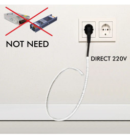 LED-Stripe 220V | 120xLED/m | 20m | SMD2835 | 1450Lm/M | 14W/M | IP67 | Corte cada 10cm