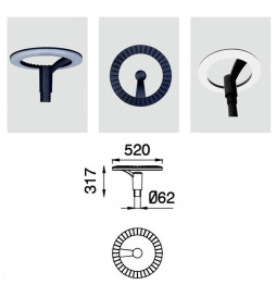 LED gadebelysning 60W URBAN Philips Lumileds SMD 3030 160Lm / W