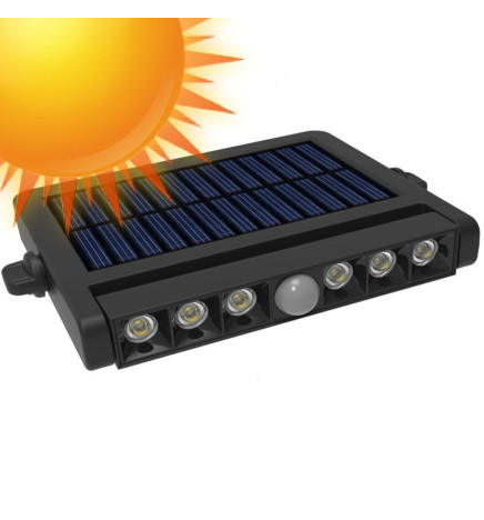 Solarstrahler - schwenkbar - LED - 5W - Bewegungssensor  - 4000K