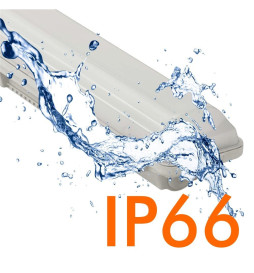 Vandtæt integreret LED-armatur -  44W-38W-32W-25W -  OSRAM Driver - 150cm