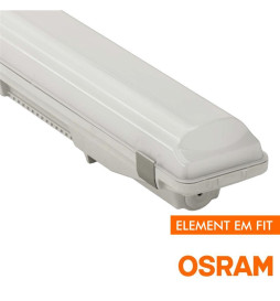 Regua Estanca LED integrado -  44W-38W-32W-25W -  OSRAM Driver - 150cm