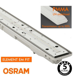 LED Feuchtraumleuchte  Integrierten  - 35W-30W-25W-20W -  OSRAM Driver - 120cm