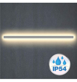 Aplique Linear LED - WASHINGTON CINZA - 0.44m - 0.94m - 1.44m - 1.94m - IP54