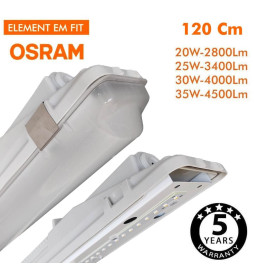 Plafoniera LED Stagna  -- 35W-30W-25W-20W -  OSRAM Driver - 120cm