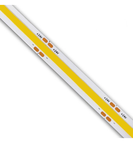 Tira LED COB 24V | 512 LED/m | 5m | FLIP CHIP | 1650Lm |15W/M | CRI90 | IP20
