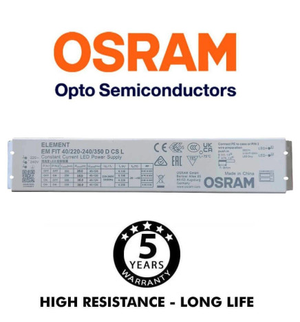 Integrated-LED Tri-Proof Light - 35W-30W-25W-20W -  OSRAM Driver - 120cm