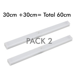 Pack 2 - Magnetic LED Closet Light - Motion Sensor - Lithium Battery - USB Rechargeable