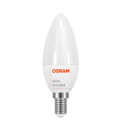 LED-kynttilälamppu 6W E14 C37 180º - OSRAM CHIP DURIS E 2835