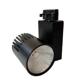 LED Strahler 40W UPPSALA Schwarz BRIDGELUX Chip 1-Phasen Schienensystem CRI+98