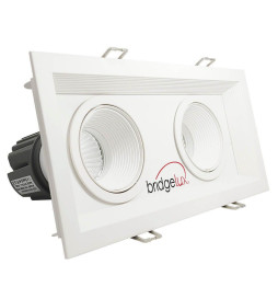 Downlight LED 30W - Ajustável - BRANCO Dobro - CRI+92 - UGR13