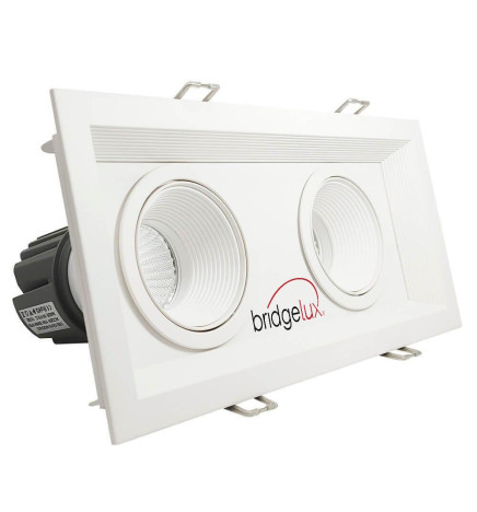 Downlight LED 30W - Ajustável - BRANCO Dobro - CRI+92 - UGR13
