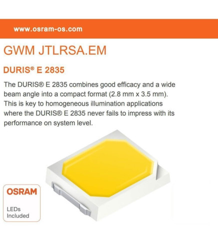 Downlight Slim LED Rond 24W - UGR17 - OSRAM CHIP DURIS E 2835