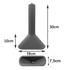 Luminaire Suspendu - Rectangulaire - DARK - Béton - pour E14 - IP65