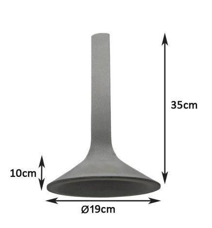 Hängande lampa - Cirkulär - MÖRK - Betong - för E14