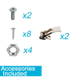 Innfelt ramme - 30x30 cm LED-panel