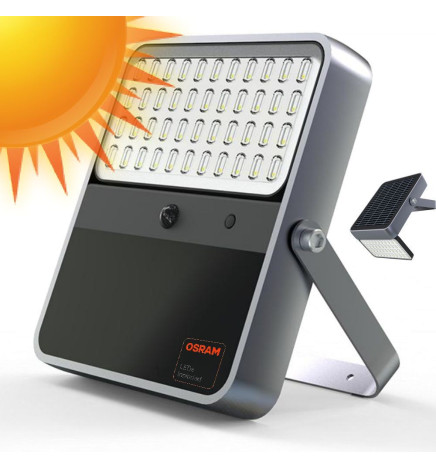 LED Lyskaster Utendørs SOLCELLE 100W - ALL IN ONE- 5000K