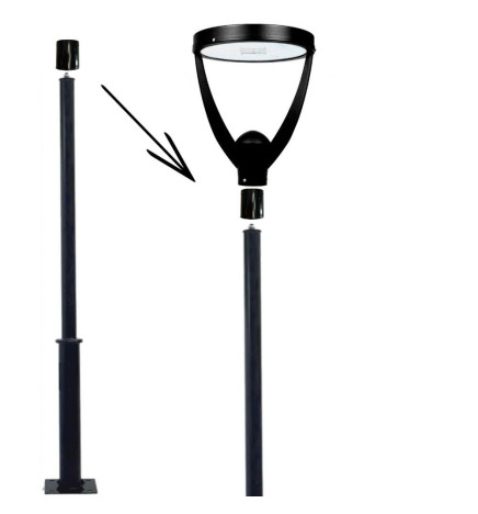 Kopplingsstöd för LED-gatubelysning - 75mm