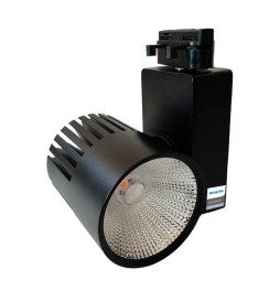 LED Tracklight 40W UPPSALA Black PHILIPS Driver single-phase rails - CRI+98