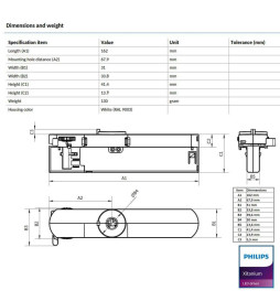 LED Driver - Philips XITANIUM - for 3-phase track XI 34W/a0.7-0.85A 40V DS 3CW 230V - 5 years warranty