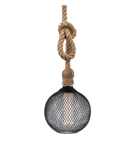 Lampadina LED - Metallo Moderno Nero - 4W - E27 - G125 - Dimmerabile