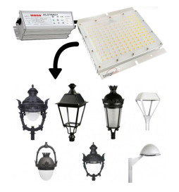 LED Optical Module - 65W- MOSO - Dimmable Programmable - HIGH LUMINOSITY 180Lm/W - Bridgelux