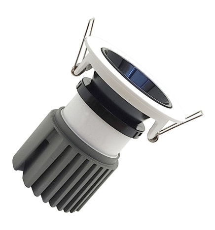 LED Downlight - 15W - Justerbar - VALKOINEN - MUSTA- CRI+92 - UGR13